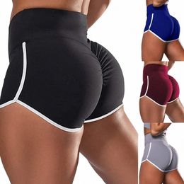 sports Shorts Women Elastic Seaml Fitn Leggings Push Up Gym Yoga Run Training Tights Sweatpants Sexy Large Women's Shorts c3AP#