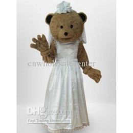 Mascot Costumes Foam Cute Wedding Bear Cartoon Plush Christmas Fancy Dress Halloween Mascot Costume