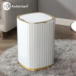 Products Smart Trash Can Large Capacity for Kitchen Bathroom Garbage Bin Automatic Induction Waterproof Bin with Lid Smart Home Trash Can