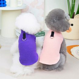 Dog Apparel Small And Medium-sized Short Puppet Teddy VIP 2024 Autumn Winter Nordic Traction Cashmere Vest Spot