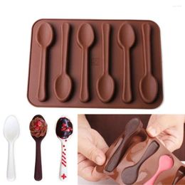 Baking Moulds 3d Spoon Shaped Silicone Mould Diy Fondant Candy Hand-made Aroma Wax Soap Moulds Cake Jewellery Making Tools