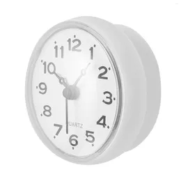 Wall Clocks Sucker Clock Silent Bathroom Waterproof Hanging Operated For Digital