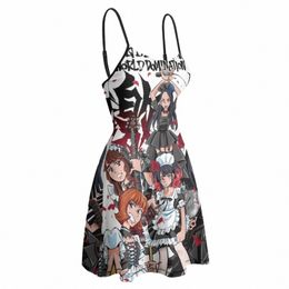 sexy Woman's Dr Strappy Dr Band Maid World Dominati Tour For Women's Sling Dr Graphic Vintage Clubs Geeky t0YI#