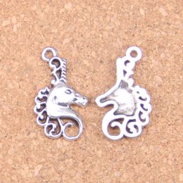 75pcs Antique Silver Bronze Plated horse head Charms Pendant DIY Necklace Bracelet Bangle Findings 26 15mm265b