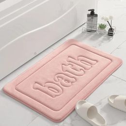 Bath Mats Modern Sponge Floor Carpet Bathroom Absorbent Non-slip Washable Kitchen Entrance Foot