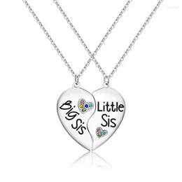 Chains Heart Pendant Necklace For Girls Ladies Puzzle Jewellery Gift Set