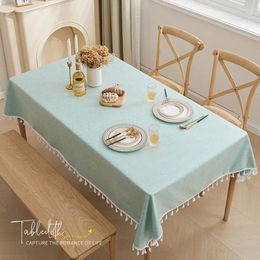 Table Cloth Waterproof And Oil Resistant Tablecloth Washable Luxurious Style Tea Mat