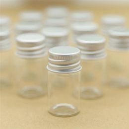 Jars 24 Pieces 22*40mm 8ml Small Glass Jars Silver Screw Cap storage mini Glass bottle Test TUBE Vial Tiny Container Diy Wedding Gift