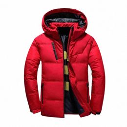 quality Brand Men Down Jacket Slim Thick Warm Solid Color Hooded Coat Fi Casual Cott-padded Clothes Male Chaquetas Hombre n2Ek#