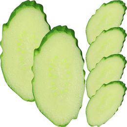 Decorative Flowers 6 Pcs Simulated Cucumber Green Models Fake Vegetables Greenary Artificial Lifelike Decorations Pvc