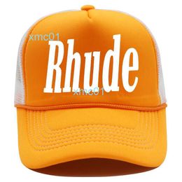 Coloured American Trendy Brand New Baseball Hat Summer Leisure Rhude Net Sunshade Print Truck