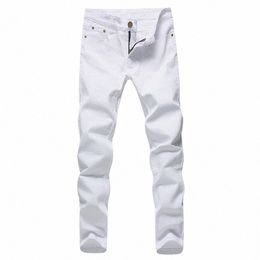 high Quality 2023 Fi Slim Male White Jeans Men's trousers Mens Casual Pants Skinny Pencil Pants Boys Hip Hop pantal homme T3dz#