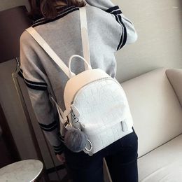 School Bags Mini Backpacks Women PU Leather Cute Small Female White Back Pack Teen Girls Fashion Bagpack Woman Mochila Mujer Rugzak Bolsa