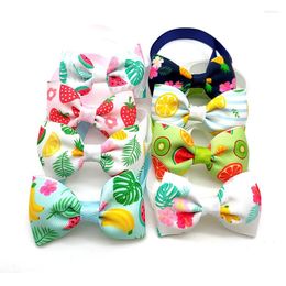 Dog Apparel 20 Pcs Pet Grooming Summer Fruit Style Bow Ties Accessories Bowtie Neckties For Small Medium Supplies