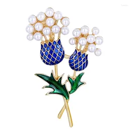 Brooches Delicate Oil Drop Pearl Enamel Plant Fruit Fashion Brooch Weddings Bouquet Clothes Jewellery Accessories Gift