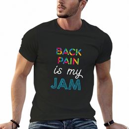 back Pain is my Jam. Funny Back Pain Design T-Shirt korean fi plain boys whites summer clothes t shirt men 23Hu#