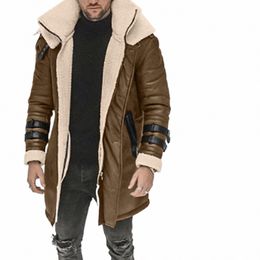winter Men'S Lightweight Jacket Winter Lg Coat Men Padded Sleeve Collar Light Jacket Rain Lapel Jacket Leather Men 777I#