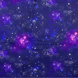 Fabric Beautiful Dark Blue the Galaxy Pattern 100% Cotton Fabric Digital Printing Sewing Material Children Fabric Diy Shirt Clothing