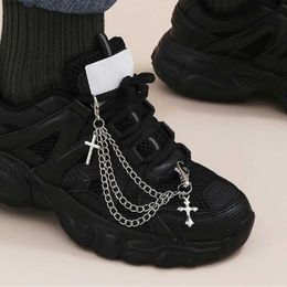 Anklets Cosysail Charm Cross Tassel Pendant Boots Shoe Chain Jewellery Unisex Womens 2023 Fashion Sports Shoe Chain Party Jewellery GiftsL2403