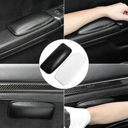 Car Seat Covers Pad Filler Mats Door Control Pillows Headrest Cushions Knee Pads Leg Lumbar Pillow PU Leather Paste