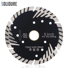 Schroevendraaiers 125mm Diamond Grinding and Cutting Blades with Helical Tooth Protection Turbo Segmented Stone Cutting for Granite Sandstone