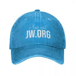 Ball Caps Please Visit JW.ORG Baseball Cap Gentleman Hat Bobble Women Men'S