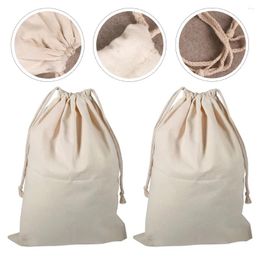 Laundry Bags 2Pcs Cotton Travel Dirty Clothes Bag For College Students Dorm Room Hamper Storage Washer Organizer (