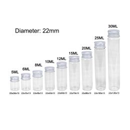 Jars 10 Pieces 5ml/6ml/8ml/10ml/12ml/15ml/20ml/25ml/30ml Glass Bottles with Aluminium Lids Small Mini Glass Jars 9 Sizes