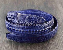 Belts Crocodile Pattern Men's Casual Fashion Biker Rock Real Leather Belt