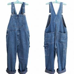 men's Modis Plus Size Overalls Large Size Huge Denim Bib Pants Fi Pocket Jumpsuits Male Free Ship Brand 42 44 46 l4fg#