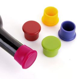 New Wine Bottle Stopper Silicone Bar Tools Preservation Wine Stoppers Kitchen Wine Champagne Stopper Beverage Closures4143514