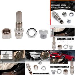 Upgrade New Stainless Steel Exhaust Vacuum Catch Can Vent Scavenger Kit Includes T304 SS E-VAC Fitting