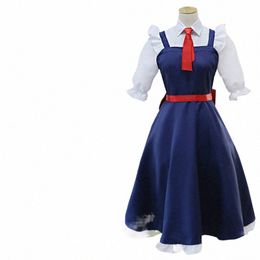 anime Miss Kobayi's Drag Maid Toru Cosplay Costume Dr Wig Headwear Unifirm Halen Carnival Party Girls Women L3hu#