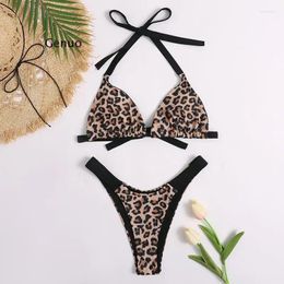 Women's Swimwear Women Swimsuit Leopard Print Sexy Bikini Set Push Up Summer Beach Wear Brazilian Biquini Female Bathing Suit