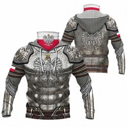 knights Templar Armour 3D Printed Hoodies Harajuku Fi Sweatshirt Women Men Casual Pullover Hoodie Mask Warm Drop Ship 07 L7sw#