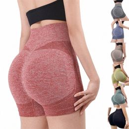 lady Yoga Shorts High Waist Workout Fitn Lift Butt Fitn Yoga Gym Running Pants Casual Sportswear k4d3#
