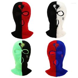 Berets Funny Knit Hat Warm Full Face Cover Mask Balaclava