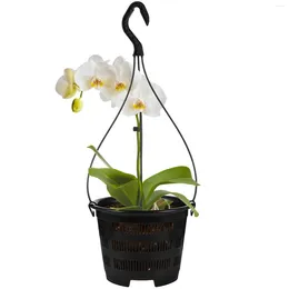 Vases 5 Sets Hanging Basin Plant Holder Planters For Indoor Plants Porous Flower Pots Orchid