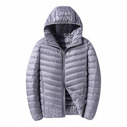 men Down Coat 2023 Autumn and Winter Light Down Jacket Men Hooded Down Sports Casual Large Size Fi Coat Men Winter Clothes x06U#