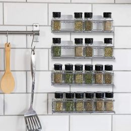 Kitchen Storage 2/4Pcs Useful Rack Wall-mounted Multifunctional Wear Resistant Seasoning Spice Jars Organizer