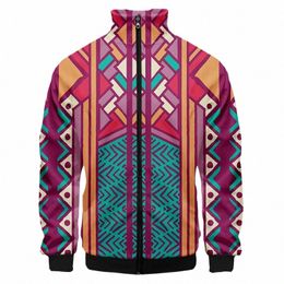 colorful Geometric Art 3d Stand Collar Fi Men Women Zipper Hoodies Jackets Lg Sleeve Harajuku 3D Sweatshirt Tops Dropship q8qH#