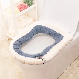 Toilet Seat Covers Extra Large Cushion Household Washable In Winter Thickened Cover