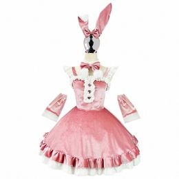 anime Halen Sexy Bunny Cosplay Costumes Sweetheart Kawaii Lolita Princ Dr Christmas Santa Claus Maid Role Play Outfits D9FL#