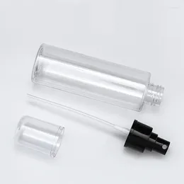 Storage Bottles 120ML Clear Empty Cosmetic Skin Care Clean Alcohol Mister Spray With Black Head