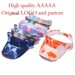 New Hip Hop Style Baseball Summer Tie Dyed Print Windproof Sunshade Outdoor Camo Gradient Open Top Hat