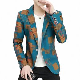 2023 High Quality Blazer Men Korean Editi Fi Trend Busin Advanced Elegant Casual Party Shop Youth Slim Suit Jacket Y8Th#