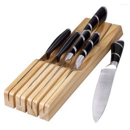 Kitchen Storage Wooden Cutter Block Drawer Organiser For Home Space-saving Holder Chefs Versatile Solution