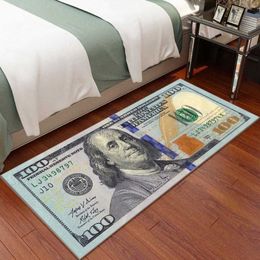 Carpets 100 Dollar Carpet Rug Entrance Pound EUR Bill Runner Rug Paper Money 100 Dollar Bill Loung Rug Living Room Bedroom Home De314u