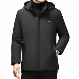 Осенне-зимнее мужское ветрозащитное пуховое пальто Мужская теплая куртка с капюшоном Парки с несколькими карманами Мужское пальто i7mb #