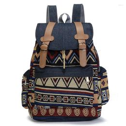 School Bags High Quality Ladies Canvas Retro Backpack Ethnic Bohemian Bag